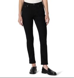 Amazon Essentials Women's Medium Stretch Slim-Fit Mid-Rise Straight Leg Jeans, B