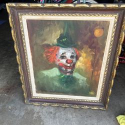 Clown Painting Art Frame