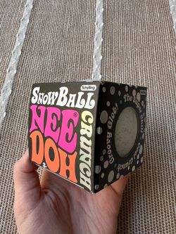 Authentic NeeDoh Snow Ball Crunch ❄️ HTF Viral Squishy - NEW IN BOX!