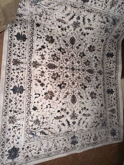 Persian-Style Floral Area Rug