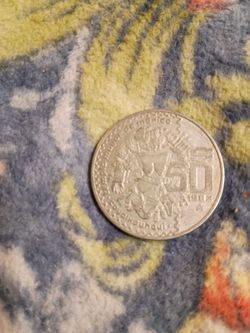 1983  mexican 50 pesos coin