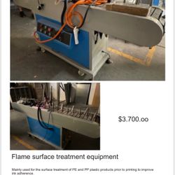 Flame Surface Treatment Equipamiento