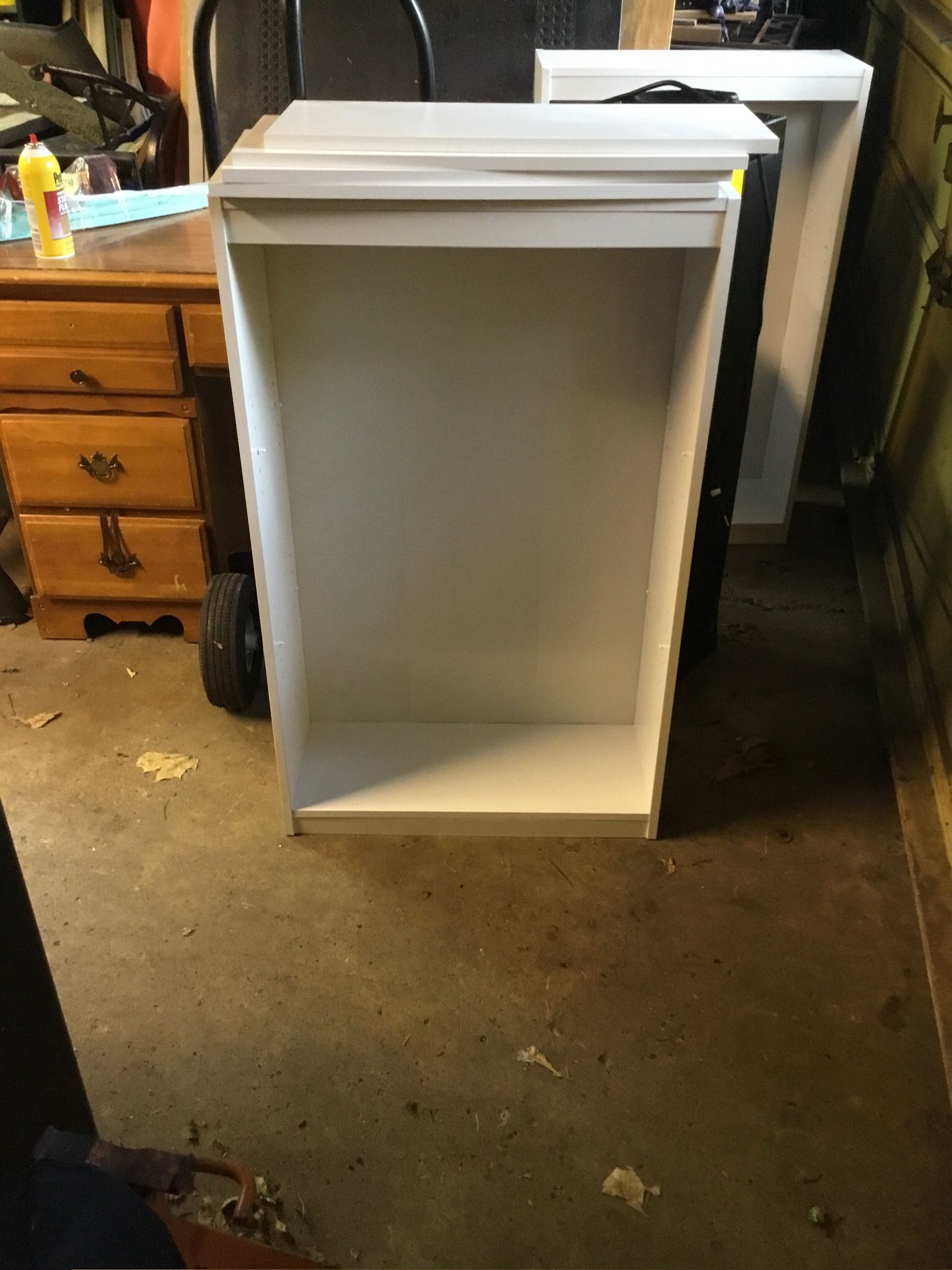 White Bookshelves 