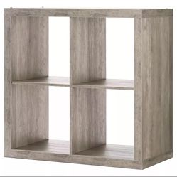 4 Cube Storage Rustic Gray Organizer Better Homes Gardens Bookcase