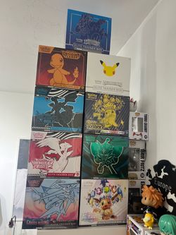 Pokemon Elite Trainer Box ETB Lot Black Bolt White Flare Celebrations Obsidian Flames Prismatic Surging Sparks Twilight Masquerade Ascended Heroes