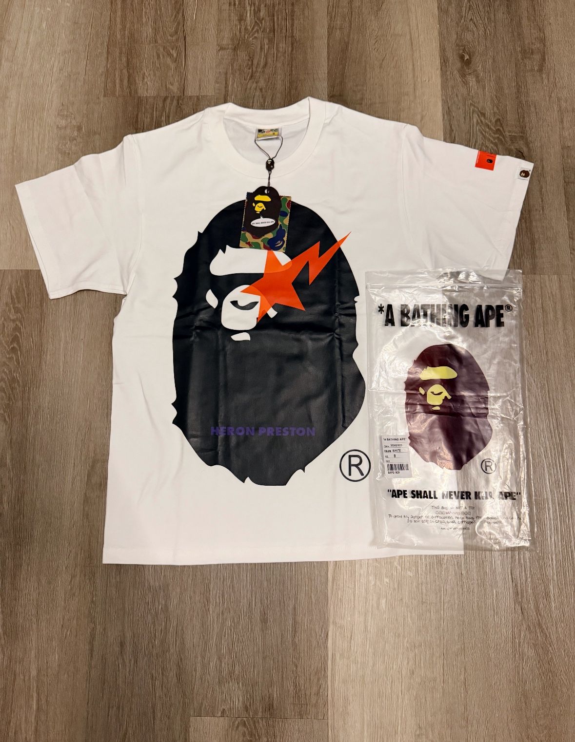 A BATHING APE® X Heron Preston Relaxed Fit Tee