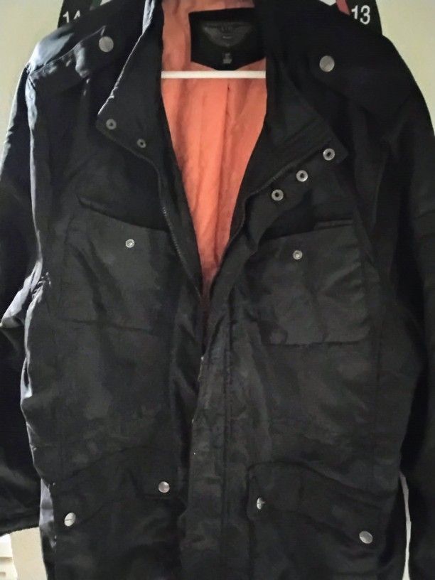 Mens XLG Black Urban Republic Jacket/Coat