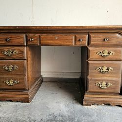 😍 Vintage Antique Solid Wood Desk