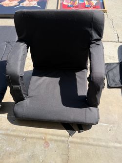 Heated stadium seat, seating chairs