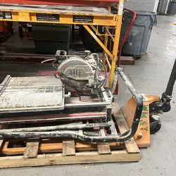 Used 10in Wet Tile Saw “The Beast” By Lackmond 