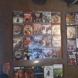 PS3, PS2, Xbox 360, And Xbox Regular. Games