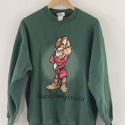Vintage Disney sweater grumpy. H
