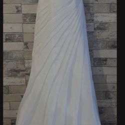 New W/Tags Chiffon Wedding Dress