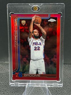 2025-26 Topps Chrome update basketball JOHNI BROOME RC Red Chrome Parallel 4/5