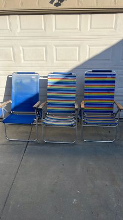 Rio Beach set of 3 beach chairs
