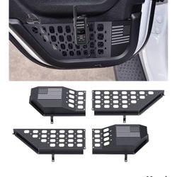 Metal Front Door Pocket Storage Box for Jeep Wrangler,Door Side Insert Organizer for Jeep Wrangler