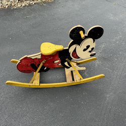 Vintage Mickey Mouse Ride On Toy
