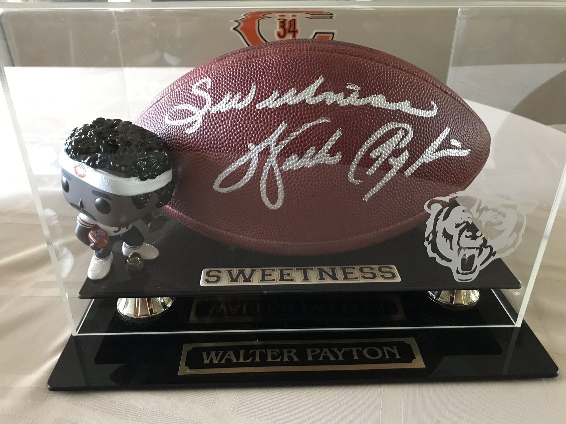 Walter Payton Autographed Football