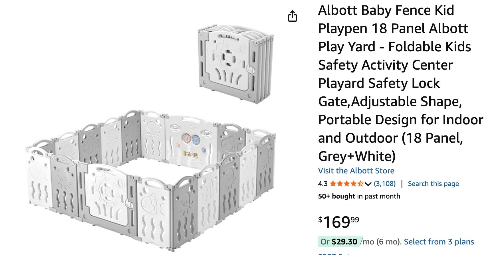 Baby Playpen / Play Yard, New In Box