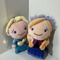 Disney Store Anna and Elsa Frozen plush coin purse