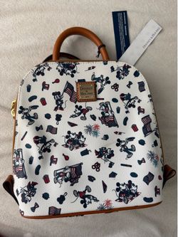 Exclusive 4th of July Mickey and Minnie Dooney & Bourke American Backpack
