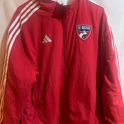Adidas FC Dallas Red Reversible Anthem Jacket Size XL Used Good Condition $60 Meet Up In Irving @dfwgoods