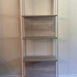 4-Tier Gray Bookshelf