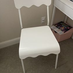 White Metal Chair 