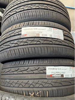 215/50/17 HANKOOK VENTUS V2 4 new tires installed ✅ instaladas ✅
