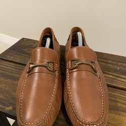 Penny Loafers Brown Leather 9D