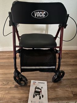 New Vocic Foldable, Adjustable Rollator Walker