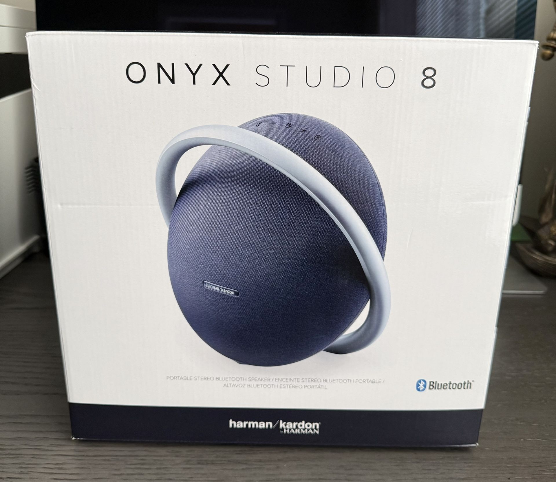 Harman Kardon Onyx Studio 8 Bluetooth Speaker – Blue – Brand New Sealed