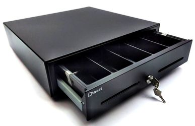 Toast Cash Drawer TC200 - Lockable with Key - Black - 410A2-455