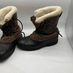 Sorel Men's Bighorn Boots Size 10 Insulated Wool Liners