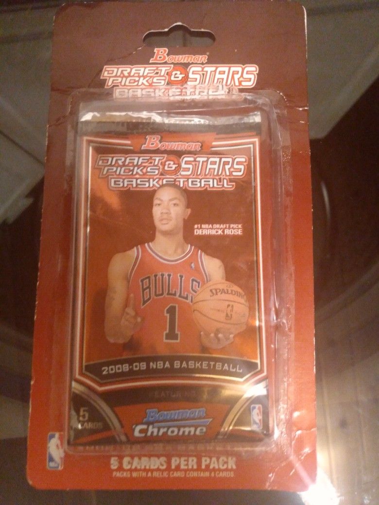 Unopened Blister Pack Bowman Draft Picks And Stars Basketball 2008-2009 $80Each