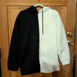 SXV "Two Tone Halloween" Printed Cool Aesthetic Sweatshirt Hoodie. 