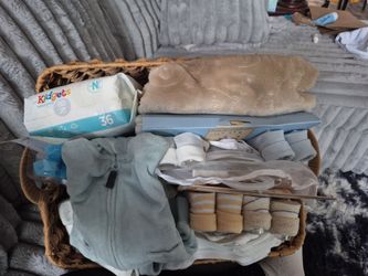 Baby boy gift basket