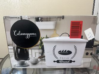 New Culinary Games Metal Bread box new