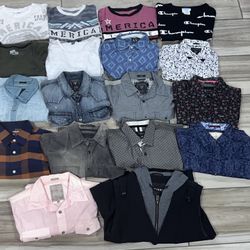 Men's Guess, American Fighter, Hollister, & Murano Shirts 