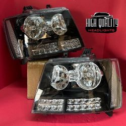 Chevy Tahoe 2007. 2014 headlights.