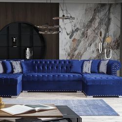 Blue Sectional 