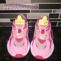 Puma RS-X Pink/White Toddler Sneakers
