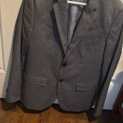 Saco Gris Obscuro Size L Para Hombre 