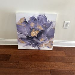 Beautiful Purple, Gold, and White Picture 