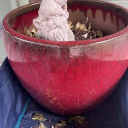Large red pot