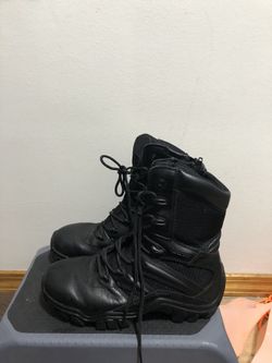 Bates Delta 8 Side Zip Womens Uniform Lace Slip Resistant Boots Size 7