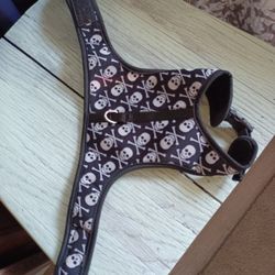 Size Small #Dog Harness #Skull & Crossbones 