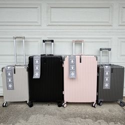 Brand new luggage available in multiple sizes: 22”, 26”, 28“and 29”.