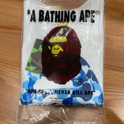 Blue And White Bape Tee
