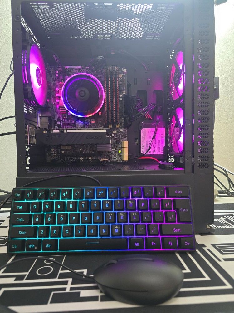Gaming pc desktop computer intel i7, gtx 1650, 16 gb ram, ssd, hdd, wifi bundle